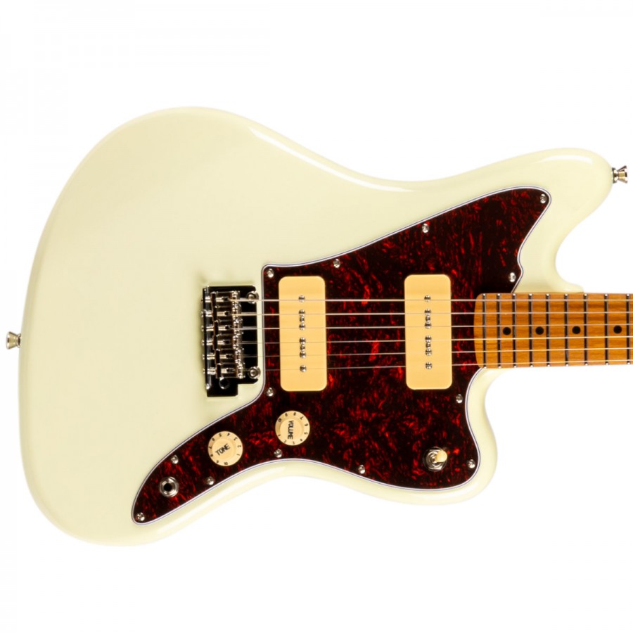 Jet Guitars JJ-300 P90 OW Roasted Maple Offset with P90 - White